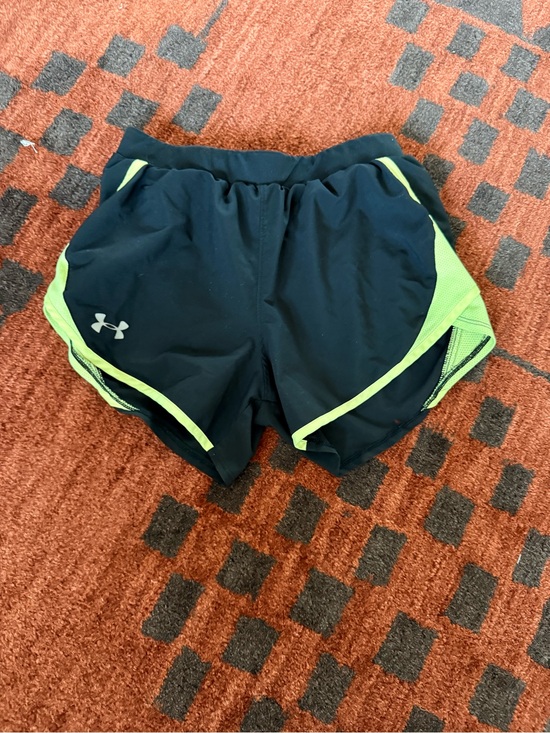 Under Armour Pants - Under Armour Black Athletic Shorts with Lime Accents